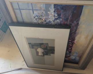 F Fujita Lithograph