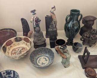 Asian Bowls and Statues