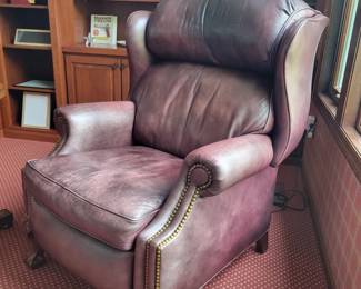 Hancock and Moore Leather Recliner.