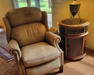 Hancock Moore Leather Recliner.