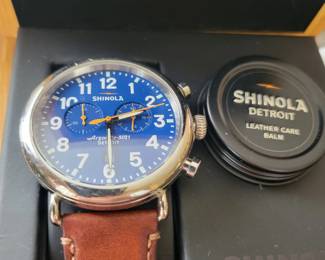 Shinola Runwell Chronograph Watch.