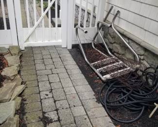 Hardscape pavers; dock/pool ladder