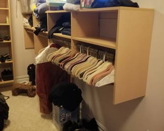 Closet system; clothing
