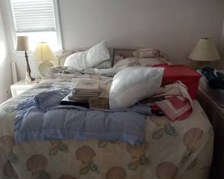 Queen bedroom suite; queen bed & nightstands