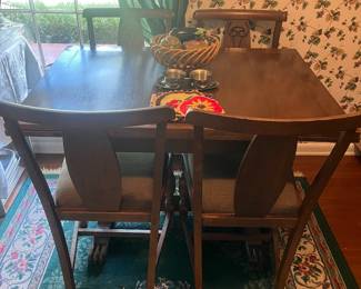 Oak drawleaf table, 4chairs