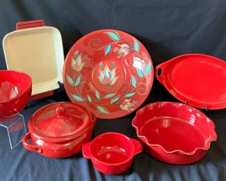 Red Ceramic Kitchen