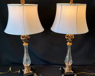 Hollywood Regency Style Table Lamps