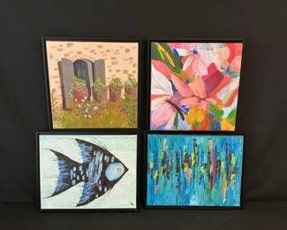 Framed Abstract Painting