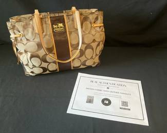 Brown Leather Coach Bag