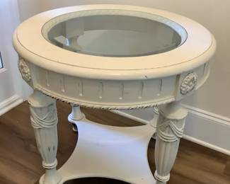 Round White Coffee Table