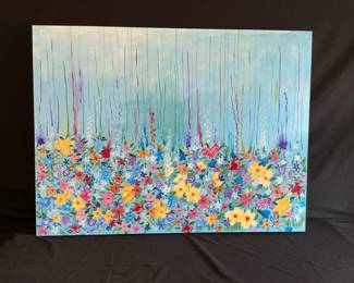 Colorful Vibrant Acrylic Painting