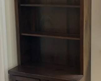 Espresso Bookcase Hutch