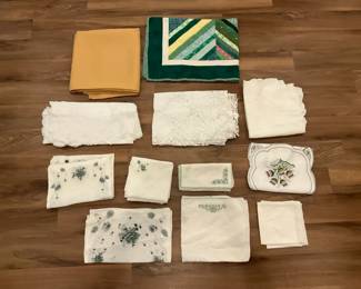 White Green Linens