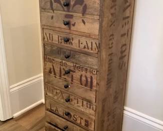 Decorative Stenciled Storage Piece