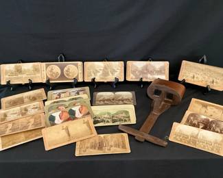 Wooden Stereoscope Picture Cards