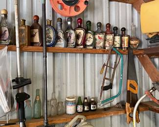 Vintage decanters, great for those cigar rooms