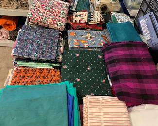 More fabric, quilting was a hobby!