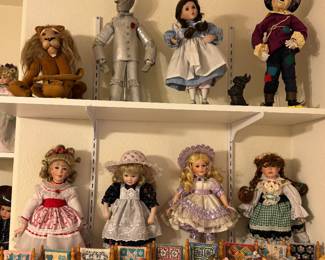 Specialty Dolls, including The Wizard of Oz