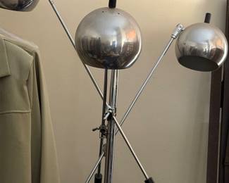 Mid Century Robert Sonneman  Orbiter Atomic 3 Arm Floor Lamp