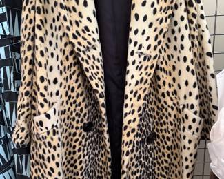 Vintage Cheetah/Leopard Faux Fur Coat