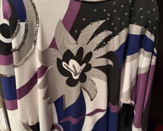 Remember the 80's? Metallic with Applique Shirts