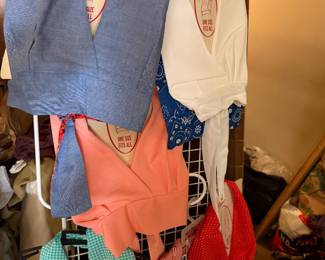 FUN!!! Vintage 1970's Halter Tops in Original Packaging