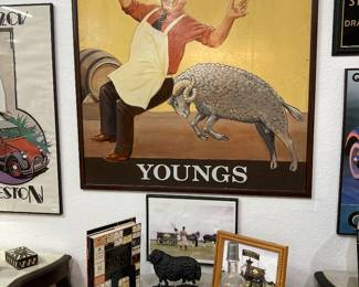From the Surprise Pub in Chelsea. Original Young’s Brewery art.