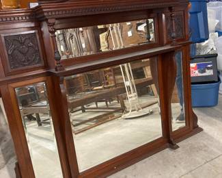 Over mantle English mirror