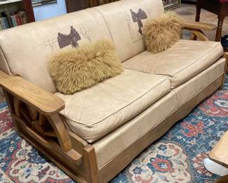 Wagon Wheel Furniture. Mid century.