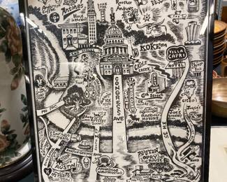 Doug Sahm’s map of Austin