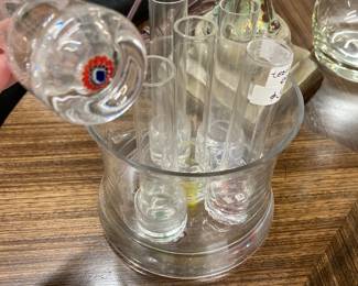 Test tube shooter set