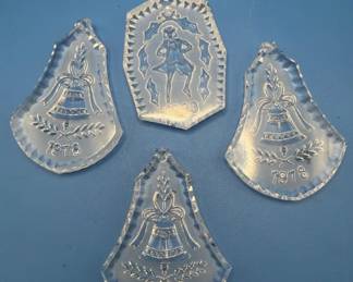 Waterford crystal ornaments. 