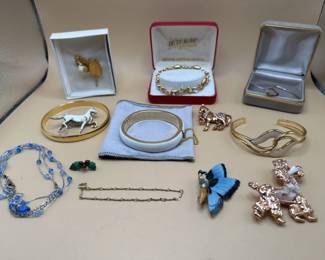 Vintage fashion jewelry.