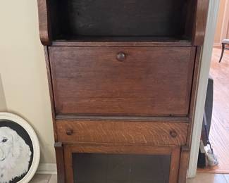 Oak Barrister Secretary Desk ($275)
