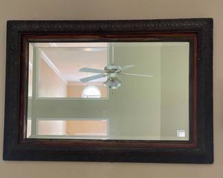 Wood Framed Wall Mirror ($60)