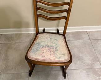 Wooden Ladderback Rocking Chair ($60)