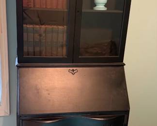 Black Secretary Bookcase ($175)