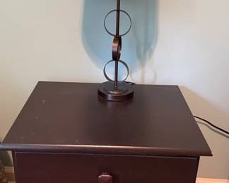 Small Nightstand & lamp ($50)