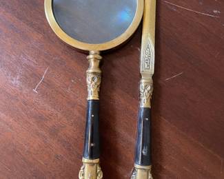 Brass Magnifier with Letter Opener ($24)