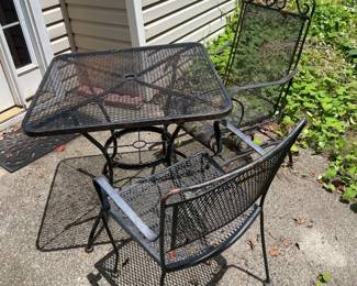 Metal Mesh Patio Dining Set ($95)
