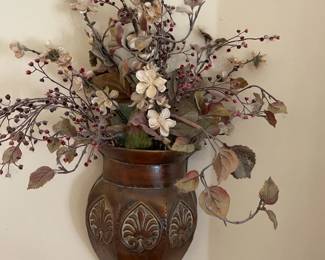 Decorative Metal Wall Vase Sconce ($10)