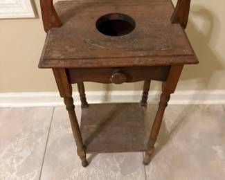 Wooden Chamber Pot Stand ($30)