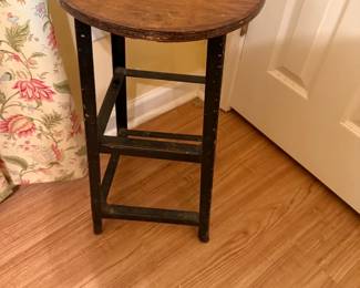 Round Wood Stool 12.5in Top ($40)