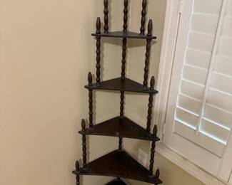 Wooden corner shelf ($40)