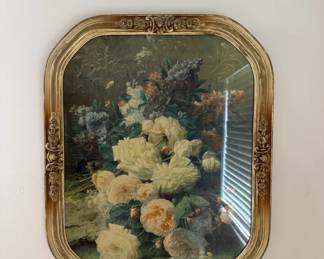 Framed Floral Still Life Print ($75)