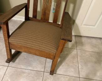 Oak Mission Style Rocking Chair ($65)