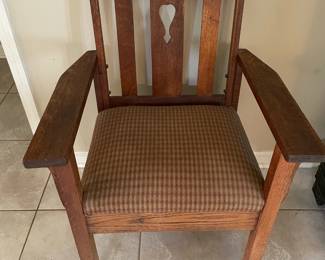 Mission Style Oak Armchair ($65)