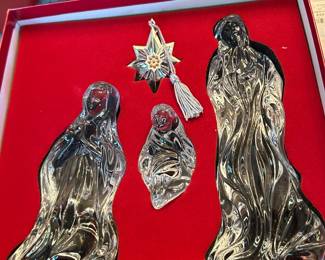 Waterford crystal nativity