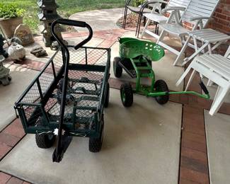 Lawn cart and tractor scooter