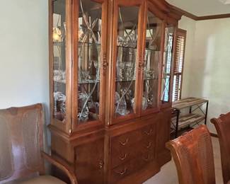 Large two piece thomasville hutch